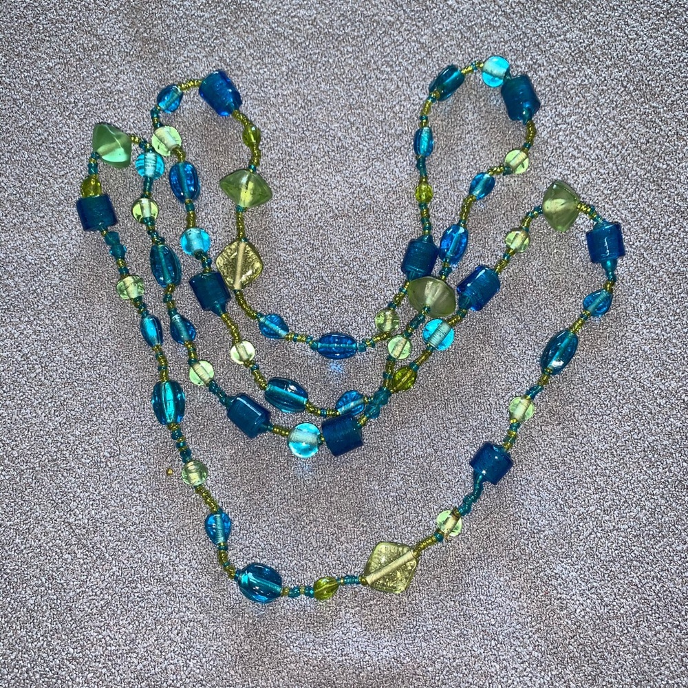 Glass beaded necklace